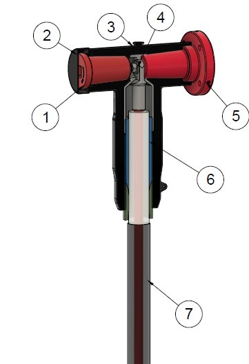 10kV/35kV 可分离连接器结构剖面图
